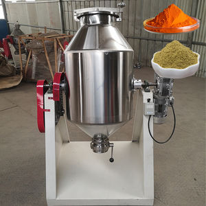 Mélangeur à double cône en acier inoxydable 304 industriel avec moteur à courant alternatif et contrôle du temps pour le traitement chimique - Product Image 1