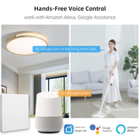 Interrupteur intelligent Wi-Fi ultra-fin 250V EU, interrupteur mural pour éclairage, utilisation de l'application Tuya, fonctionne avec Alexa, Google Home, commande vocale, OEM ODM Factory