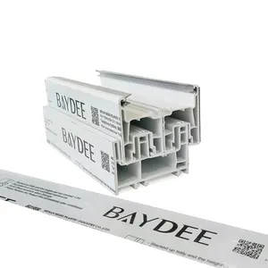 Baydee marka 80mm.88mm fildişi mavi süt beyaz sürgülü serisi yangın direnci pencere ve kapılar upvc profilleri çin'den üretici