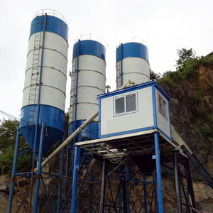 Saatlik 50m³ Basit Prefabrik Beton Santrali 50CBM/S Beton Karıştırma ve Dozajlama Tesisi - Product Image 5