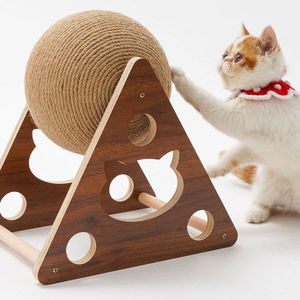 Balle à gratter en bois écologique pour chat - Product Image 4