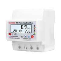 Compteur intelligent bidirectionnel DDS6619-WIFI PV 4P monophasé 100A réglable avec minuterie, contrôle à distance, protection VA pour solaire/réseau