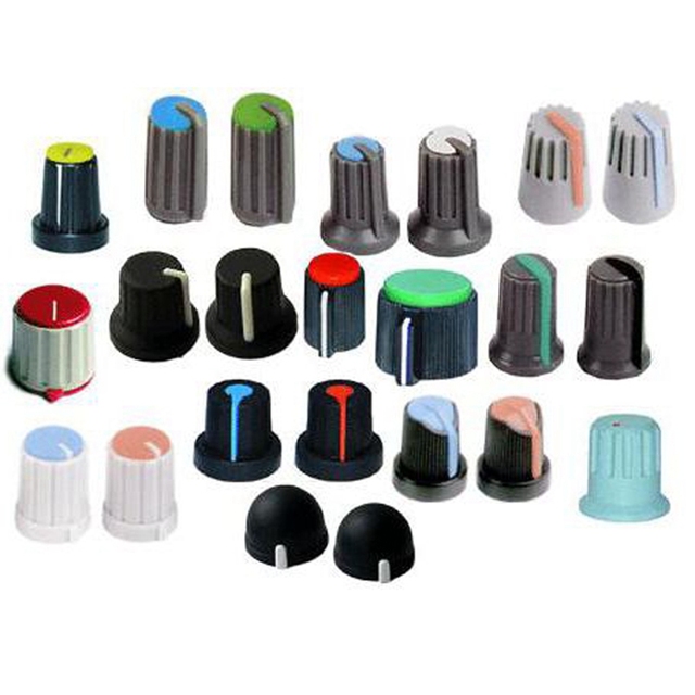 High Quality Factory Wholesale Aluminum Button  Rotary Marked Audio Volume Control Rotating Knob