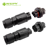 NSPV 500V 50A Connecteurs d'onduleur solaire AC Câble AC 5 broches IP67 étanche pour connecteur solaire certifié UL94-V0 ignifuge