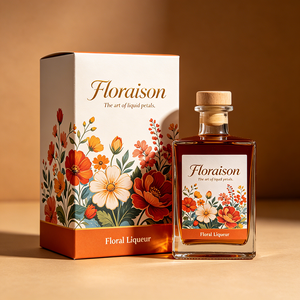 Boîte en carton écologique personnalisée avec impression, pliage à rabat, pour <span class=keywords><strong>liqueur</strong></span> florale Hibiscus et <span class=keywords><strong>fleur</strong></span> <span class=keywords><strong>de</strong></span> <span class=keywords><strong>sureau</strong></span>, vente en gros - Product Image 1
