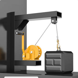 เครื่องกว้านมือหมุนแบบพกพา1200LBS เชือกสเตนเลสล็อคในตัวความจุ1800LBS/2600LBS - Product Image 3