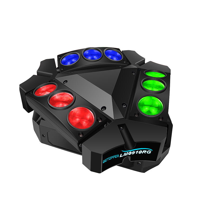 Big Dipper Spider Moving Head Light - 9x10w RGBW Stage Lighting