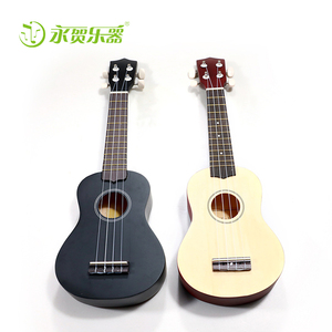 סין Ukulele יצרנים זול מחיר עץ Ukulele עם קריקטורה גילוף עיצוב