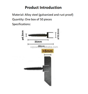 Holzschraube nahtlose Nagel-Doppelkopf-Schraube Schafhorn-Nagel doppelkopf-Stiftschrauben - Product Image 5