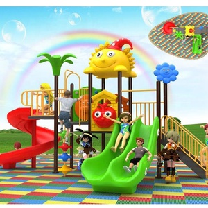 Plastic commercial children's slide outdoor playground