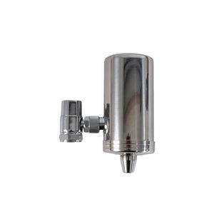 Filtre purificateur d'eau pour robinet de cuisine en acier inoxydable 304 SS304 avec filtre céramique au charbon, à fixer sur le robinet - Product Image 1