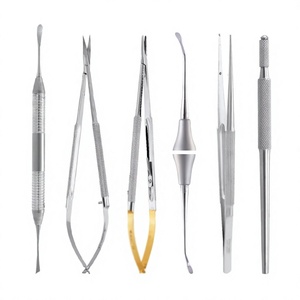 Ensembles d'instruments de microchirurgie manuels en acier inoxydable de classe I, certifiés CE, usage médical, garantie de 3 ans - Product Image 1