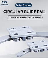 Nouveaux guides d'arc YIDI HCP-ES-25/35 HCP-RS-25/35, bloc coulissant pour rail courbé, mouvement linéaire CNC, roulement en acier chromé de haute qualité