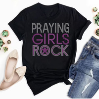 Offre Spéciale – Transferts thermocollants en strass « Black Girls Rock » pour chemises femme – Vente en gros