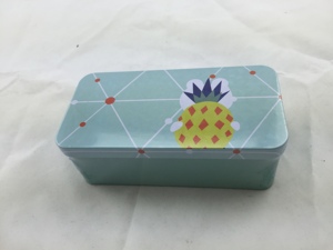 Korean Version Of The Simple And Lovely Iron Box Pencil Box Creative Tinplate Multi-function Double Pencil Tin Box