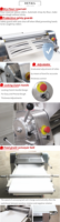 Machine de laminage de pâte pliante de table standard de cuisine manuelle entièrement automatique pour la boulangerie-pâtisserie chinoise Canada Japon Euro Trade