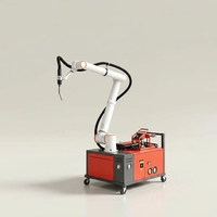 Robot de soldadura colaborativo de 6 ejes sin programación, MIG TIG, robot de soldadura automático para fabricación de metales