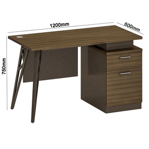 Combinazione di Morden in piedi mobili per ufficio legno Computer tavolo ufficio banco di lavoro aperto un posto per impiegati scrivania per piccoli spazi - Product Image 1