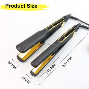 480F LED Constant Temperature Hair Straightener 1.5inch Nano Titanium Floating Plates Negative Ion Electric Flat <strong>Iron</strong> for - Product Image 4