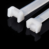 100 attaches-câbles robustes de qualité supérieure, 7,6 mm x 200 mm, en nylon autobloquant, résistance à la traction de 50 livres, couleur noire