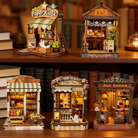 2026 Collection de maisons miniatures en bois Y-TOP, Kit de maison de poupée 3D en bois à monter soi-même avec LED, Artisanat décoratif pour coin lecture