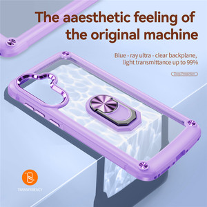 Funda Protectora para Teléfono con Anillo Resistente para Samsung Galaxy A36 A37 A56 5G, Marco de TPU Suave, Parte Trasera Híbrida de PC, Cubierta Transparente - Product Image 2