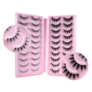 थोक बैच ए 017 पूर्ण पट्टी आंखों के 20 जोड़े सीमा पार विदेशी व्यापार dy नकली पलकों की बड़ी क्षमता सिम्युलेटेड टक। - Product Image 2