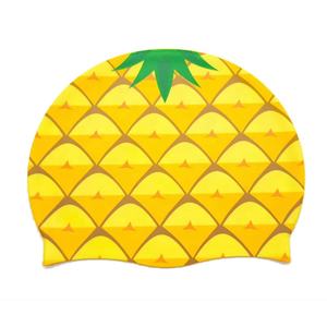 Gorro de Natación Naranja de Fábrica para Cabello Largo y Rizado, Gorro de Natación de Silicona con Diseño de Fruta, Lindo para Niños y Adultos, Personalizable - Product Image 5