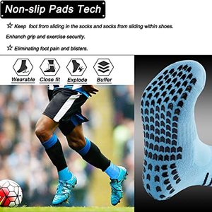 Calcetines de Fútbol de Media Caña con Puntos, Suela Antideslizante de Rizo y Reforzados - Product Image 3