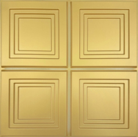 Prix d'usine Carreaux muraux en PVC Imperméable Plafond en PVC décoratif pour salle de bain Panneau mural 3d Carrelage d'art Plafond de papier peint