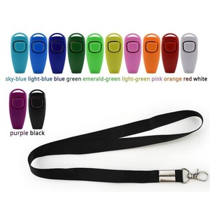 Многофункциональный (2-в-1) пластиковый кликер и свисток для дрессировки собак PETRICH FS-XP-319 с черным шнурком, простой современный дизайн - Product Image 4