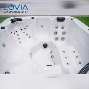 Baignoire de massage SPA, jacuzzi pour 6 personnes, baignoire chaude en acrylique pour l'extérieur, pour les fêtes - Product Image 5