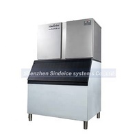 Machine à glaçons commerciale SINDEICE 1T, la plus vendue, 1000 kg/24h, pour hôtels, bars, usines de glace, avec moteur de compresseur central