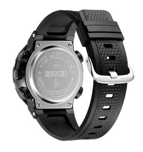 SKMEI 1881 da uomo in resina nera, <span class=keywords><strong>orologio</strong></span> da uomo, <span class=keywords><strong>orologio</strong></span> digitale, Movt, Multi-funzione, Sport all'aria aperta, <span class=keywords><strong>orologio</strong></span> da affari di lusso - Product Image 6