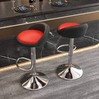 Chaise de bureau exécutive moderne réglable et pivotante avec dossier en échelle, pour usage domestique et scolaire, tabouret haut