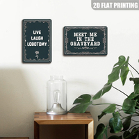 Letrero Metálico Vintage de Estilo Gótico con Diseño de Rosa Espeluznante, Decoración de Pared para Dormitorio Gótico, Bar o Hogar