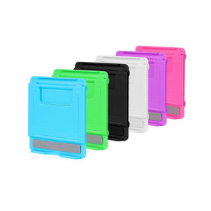 حامل الهاتف المحمول والتابلت من البلاستيك قابل للطي وقابل للضبط متعدد الاستخدامات حامل مكتبي ومنظم أدراج - Product Image 3