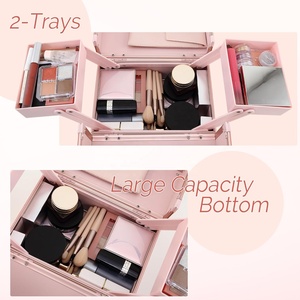 Estuche de <span class=keywords><strong>Maquillaje</strong></span> Profesional Portátil y Resistente, Personalizable, de Aluminio, <span class=keywords><strong>para</strong></span> Cosméticos y Belleza, Compatible con ODM - Product Image 4