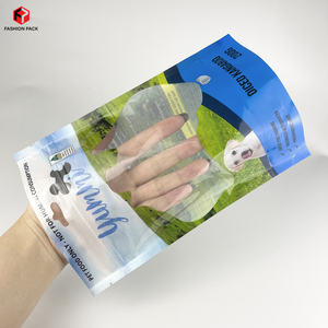 Sac d'emballage refermable pour aliments, lot de 50 pièces, impression personnalisée, pochette en plastique, Pet, chien quantité minimale de commande chat, avec fenêtre en forme - Product Image 1