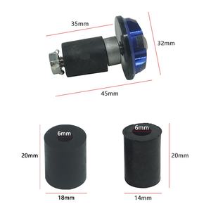 Accesorios modificados para motocicleta de aleación de aluminio CNC Protector de manillar de enchufe decorativo Universal con extremos de barra de bola - Product Image 2