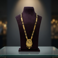Bijoux de mode en gros plaqués or 24 carats, bijoux de mariage indiens, longs mangalsutra en laiton plaqué or pour femmes mariées