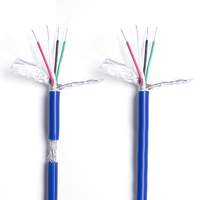 Kabel Multicore 2/3/4/5/6/8/10 Core 26/24/22/20/18 AWG Tembaga Berlapis Timah Terisolasi PE Terlindung 300/500V untuk Timbangan