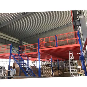 Heavy Duty Steel Mezzanine Floor System Customized High Density Industrial Manufacturers Warehouse Storage Mezzanine Platform