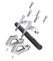 Pengangkat Setang Motor Aluminium Universal Dudukan Pengangkat Setang CNC Klamp Gambar Pabrik Dapat Disesuaikan