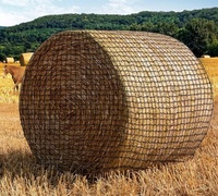 Sac à foin suspendu à alimentation lente avec mailles carrées en nylon, PE, PP, résistant au vent, respirant, imperméable, service de découpe