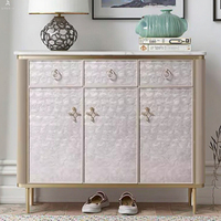 Buffet italien de luxe en bois simple et moderne pour la maison armoire à chaussures pour l'entrée du salon nouvelles coquilles pour la chambre à coucher