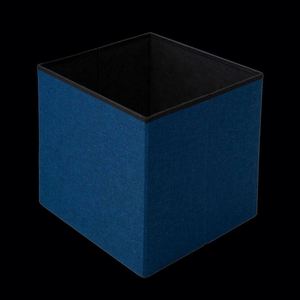 Modern Stool Living Room Furniture <b>Storage</b> Box, Highest Quality Fabric Stainless Steel Bamboo Stool - Product Image 4