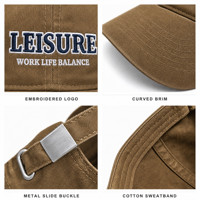 Casquette de baseball personnalisée avec logo brodé noir effet vieilli, six panneaux, style Dad Hat, streetwear, visière incurvée, en sergé de coton, vente en gros OEM