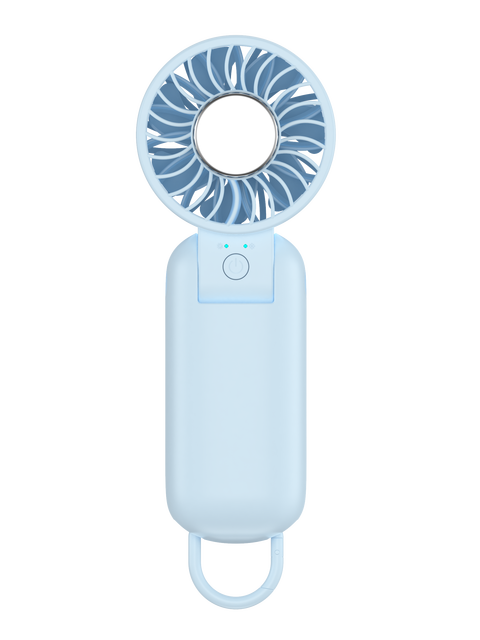 Portable Fan Custom Logo Handheld Cooling Fan 2000mAh Foldable Lightweight Neck Fan Desktop Outdoor