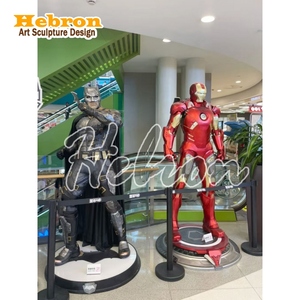 Escultura de Fibra de Vidrio de Cuerpo Completo de Batman, Iron Man y Spider-Man de <span class=keywords><strong>Marvel</strong></span>, Hecha a Mano, Adorno de Piso para Decoración de Redes Sociales - Product Image 6